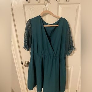 Shein green dress